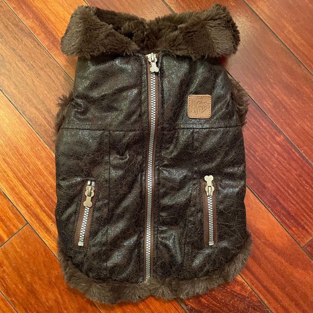 Friends Forever Faux leather/fur coat